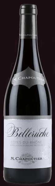 Bouteille de Côtes-du-Rhône découverte dans un carton surprise